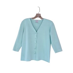 Hampshire Studio Mint Green Cardigan Size MP